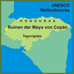 Ruinen der Maya von Copán ist UNESCO Weltkulturerbe
